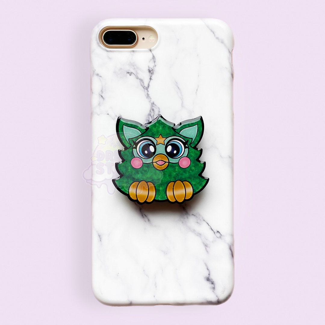 Christmas Tree Furby Phone Grip | Hello Dreamy Studio