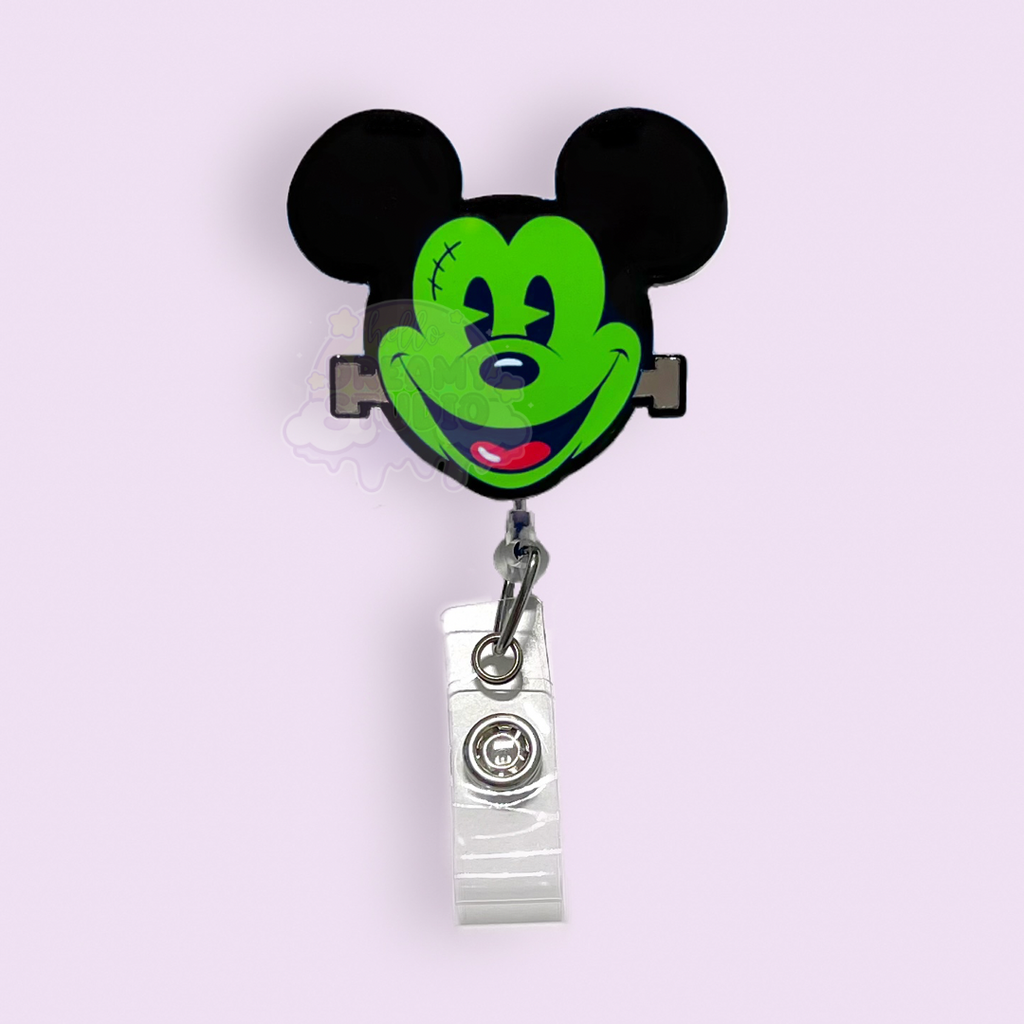 Frankenstein Mickey Badge Reel